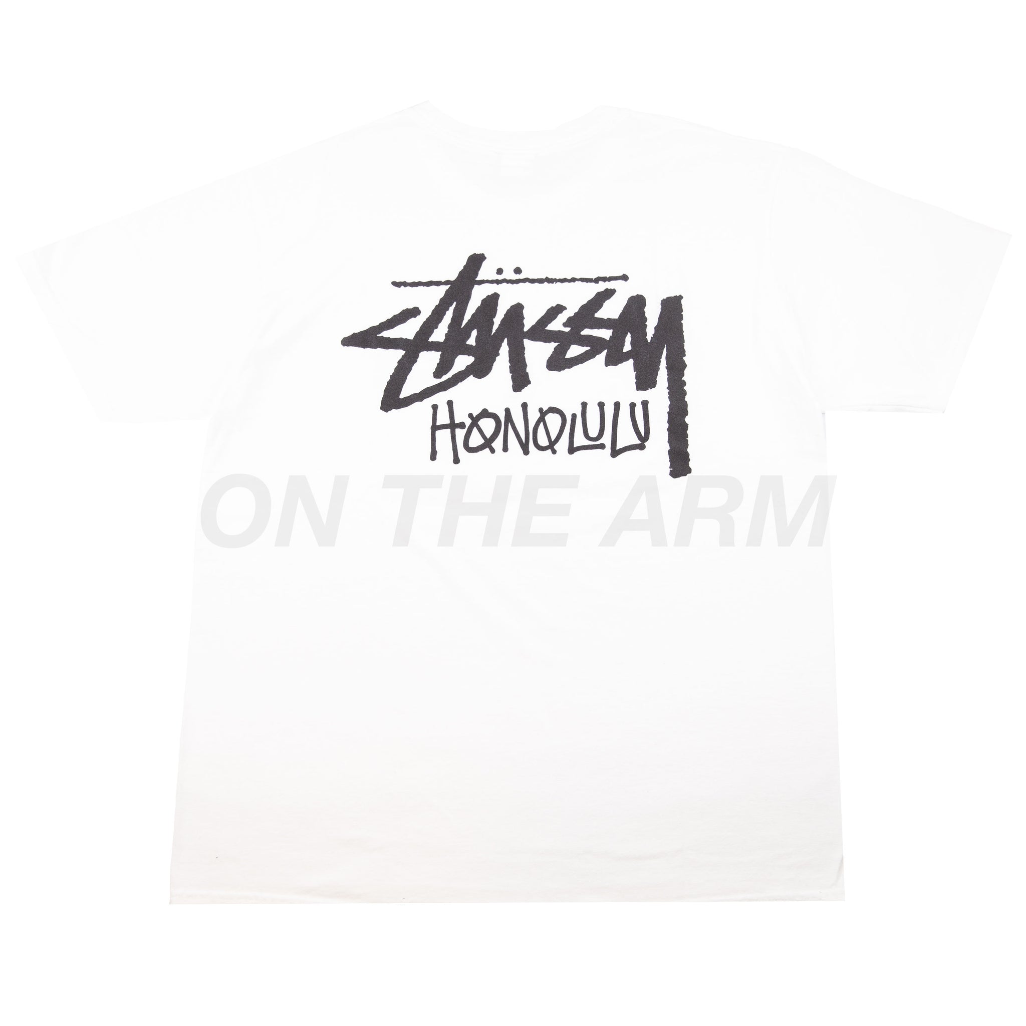 Stussy White Honolulu Chapter Tee – On The Arm