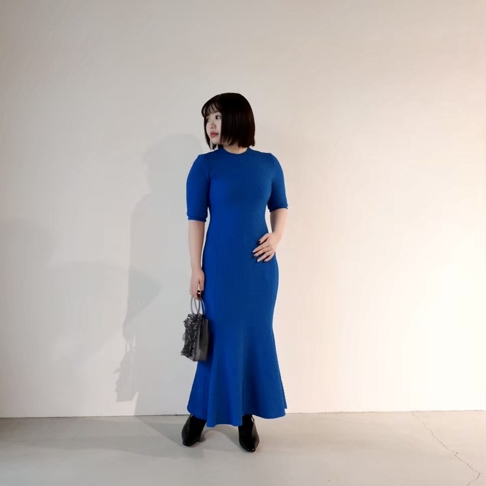 Mame Kurogouchi(マメ クロゴウチ)】 Shirring Jersey Jacquard