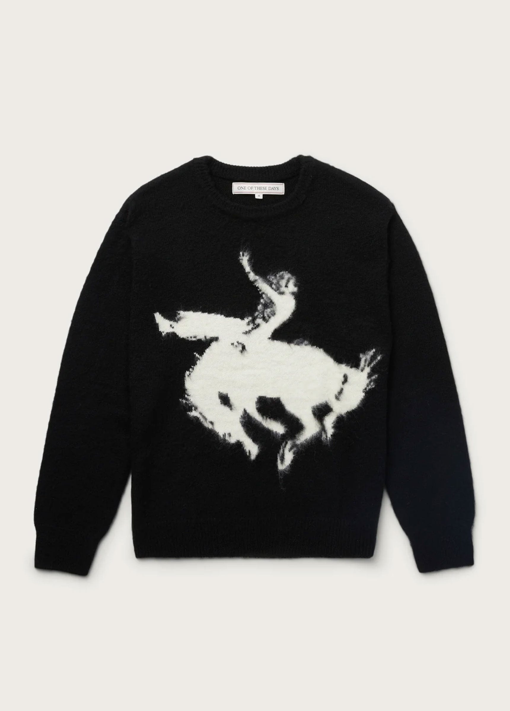 Cowboy Knit Sweater | Black | Crossroads Of The Big Sky – One Of