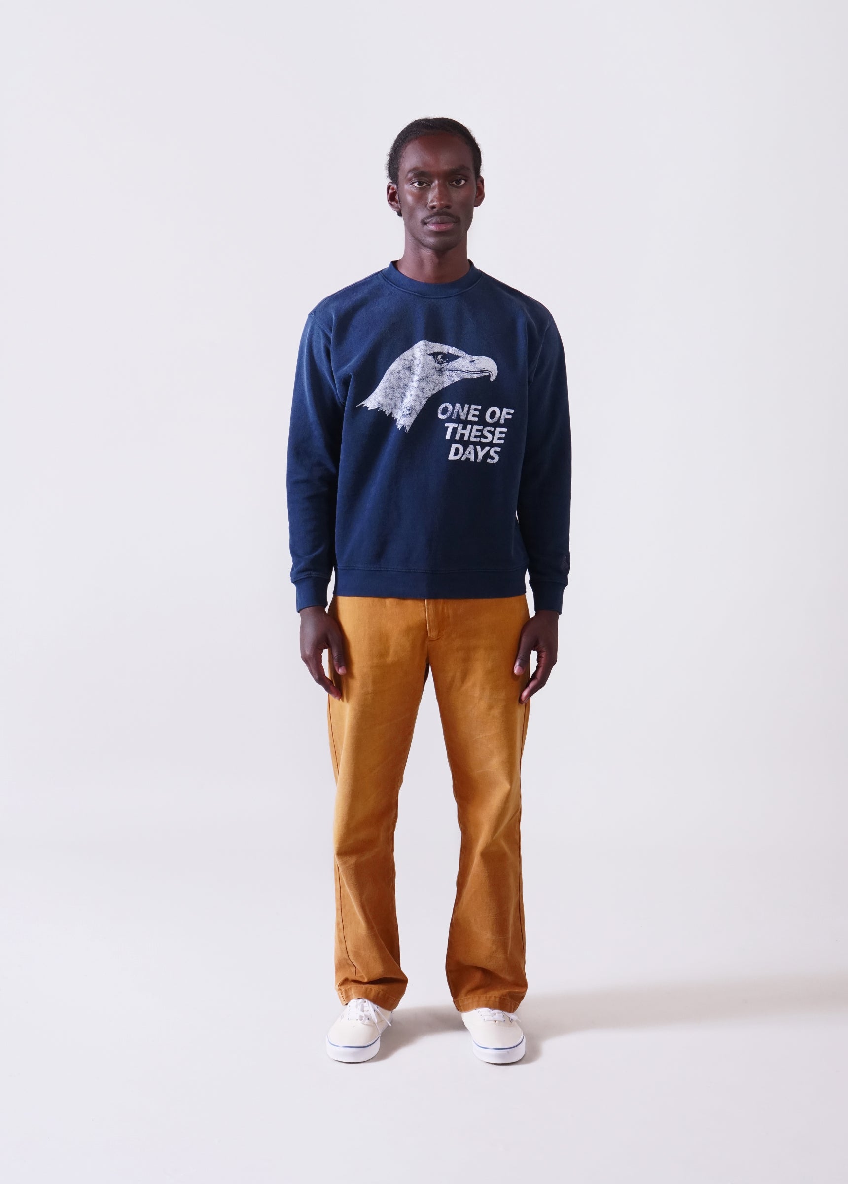 Postal Crewneck Sweatshirt - Navy | The Northern Sky Collection