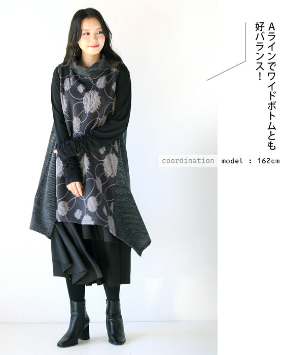 浮き立つドット 異素材変形チュニックベスト – ONE PEACE ONLINE