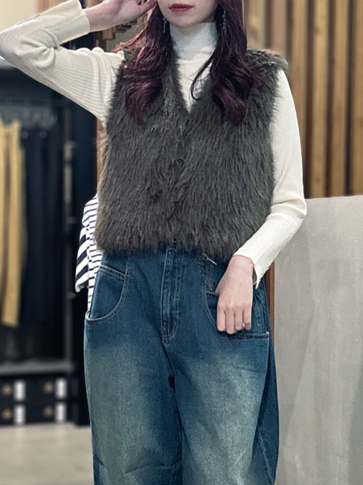 フェイクファーベスト – FRUNQAVAN ONLINE STORE