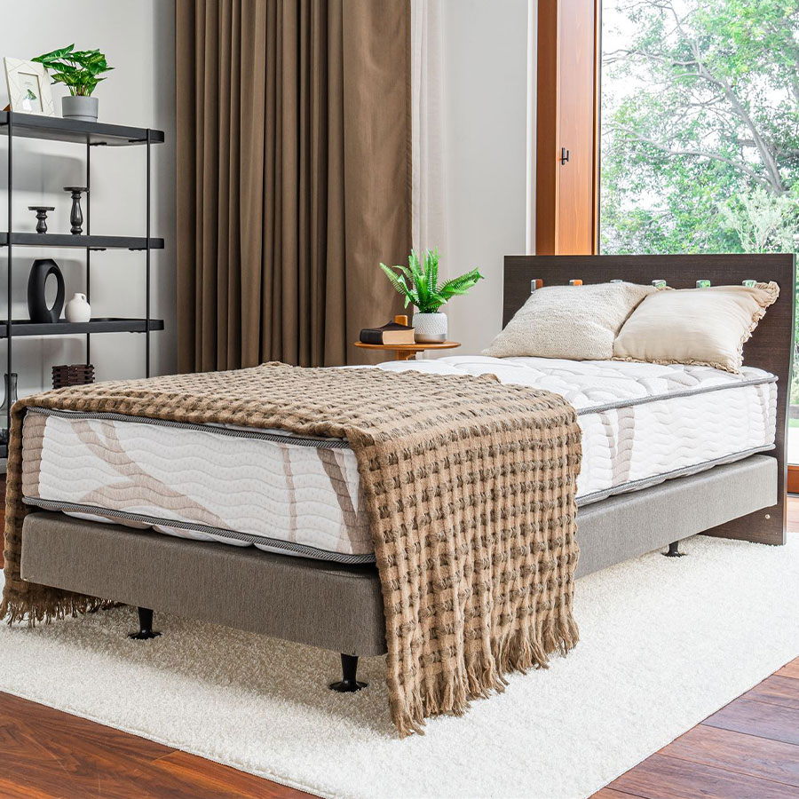 かねたや70周年記念 シモンズ S-Line ダブルクッション ベッドフレーム