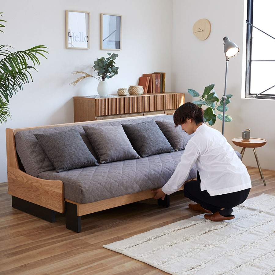 モーブル ソファベッド ドロシーⅡ200｜家具の通販ならかねたやオンライン