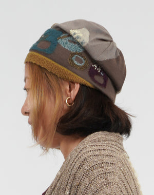 野花柄刺繍入りニット帽 / BEA07410WA – satoseni online store