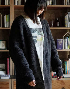 モヘヤニットガウンカーディガン / BCA12410WA 佐藤繊維のファッション