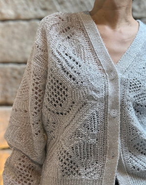 Mame Kurogouchi マメ クロゴウチ｜Shimmering Knit Cardigan MM26SS