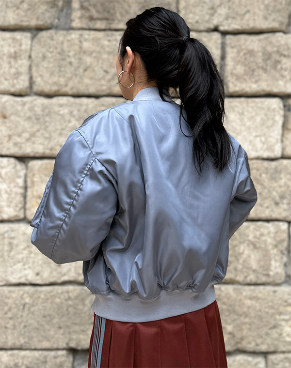 AURALEE オーラリー｜HIGH DENSITY SILK TWILL FLIGHT BLOUSON
