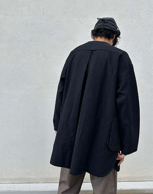 MOLESKIN NO COLLAR SHIRT JACKET / 313861242002 – satoseni online