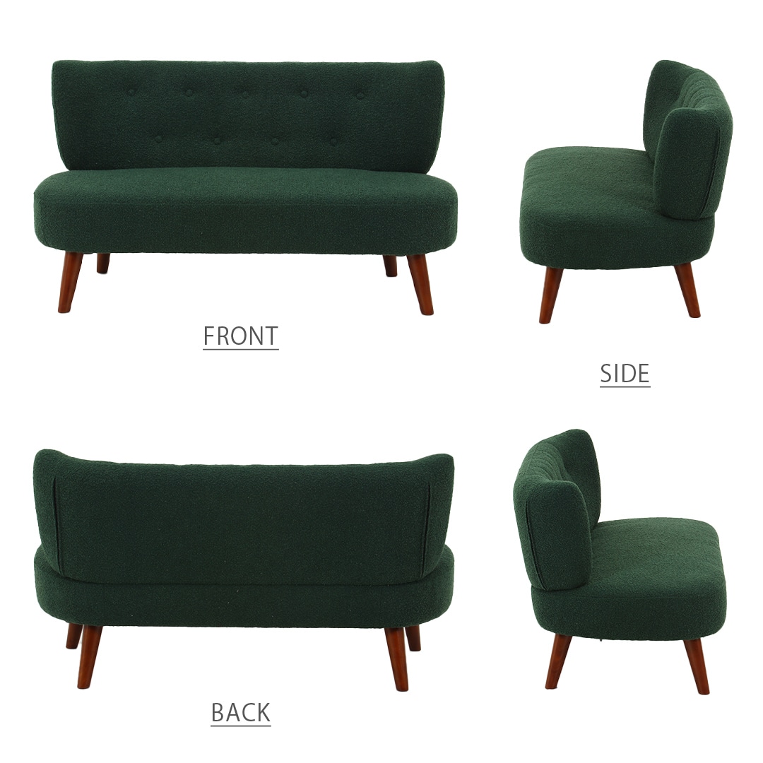 ブークレ二人掛けソファ(LGY)｜ ビーカンパニー｜調布PARCO | ONLINE