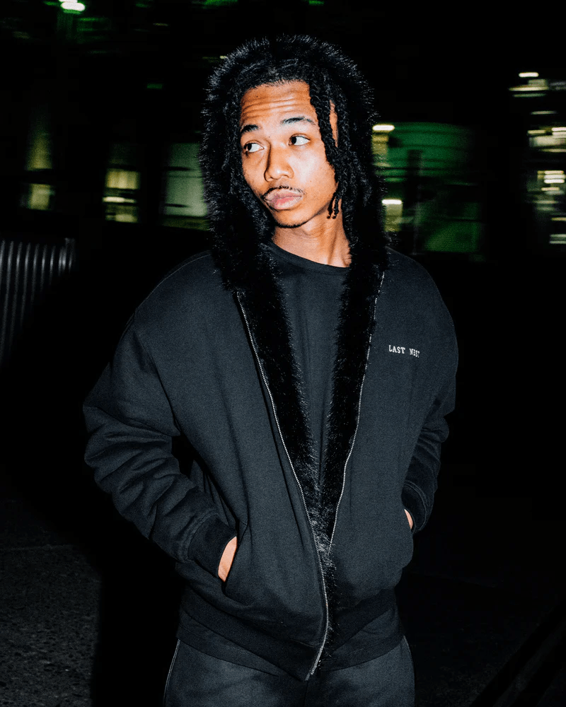 LAST NEST/Reversible Fur Hoodie / Black(M black)｜ ROYAL FLASH