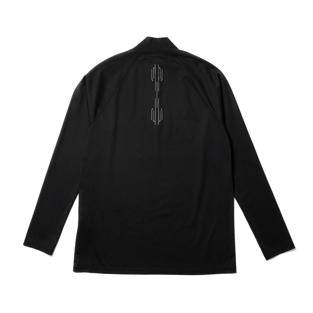 Julius/ユリウス/847CPM3-BLACK / エンブロイダリーハイネックロング