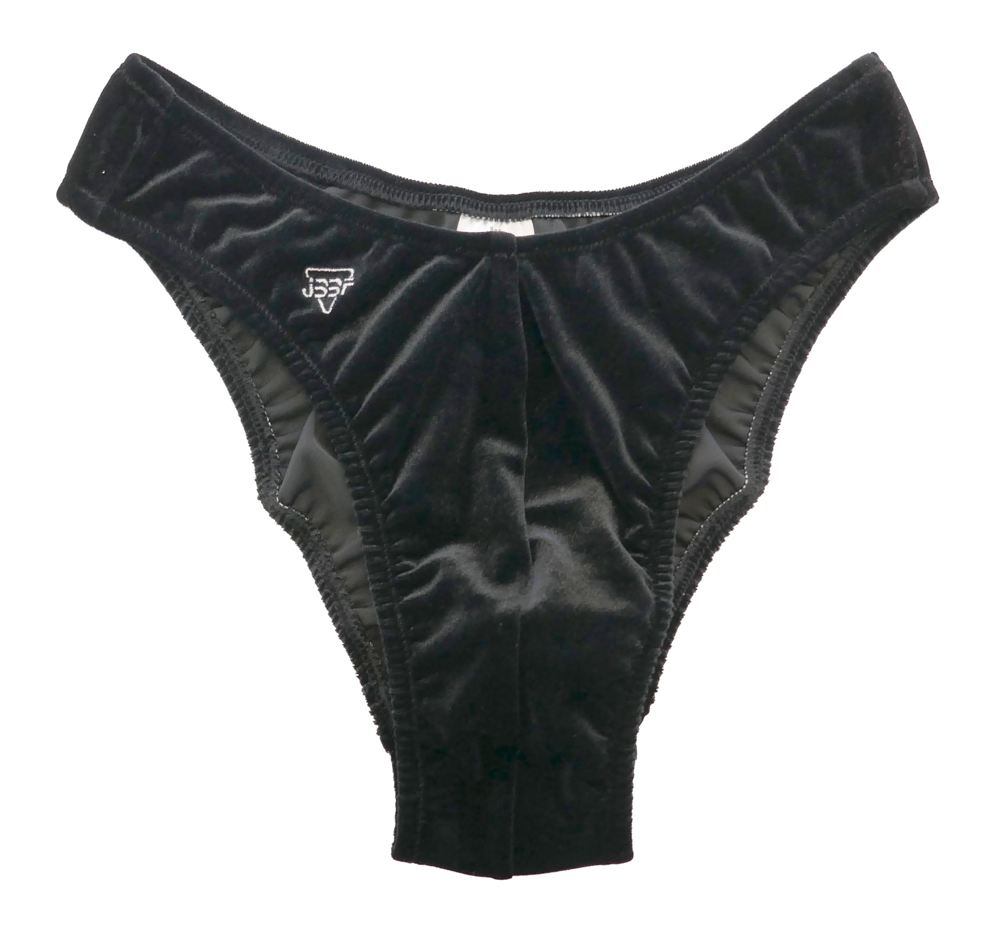 5cm規格】JBBF公認ボディビルポージングトランクス ベロア(XS 黒