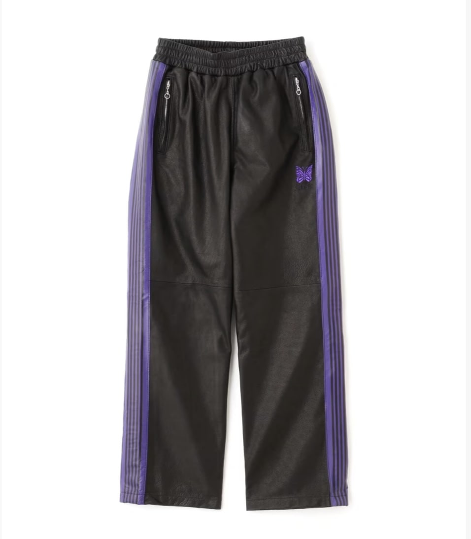 Schott×NEEDLES/ショット×ニードルス/LEATHER TRACK PANTS/レザー