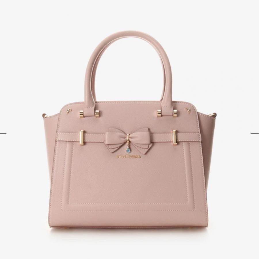 アクセントリボントートバック(0 ピンクベージュ)｜ サマンサベガ