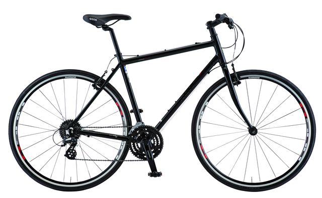 GIOS MISTRAL クロスバイク ブラック アルミフレームブルホーン仕様