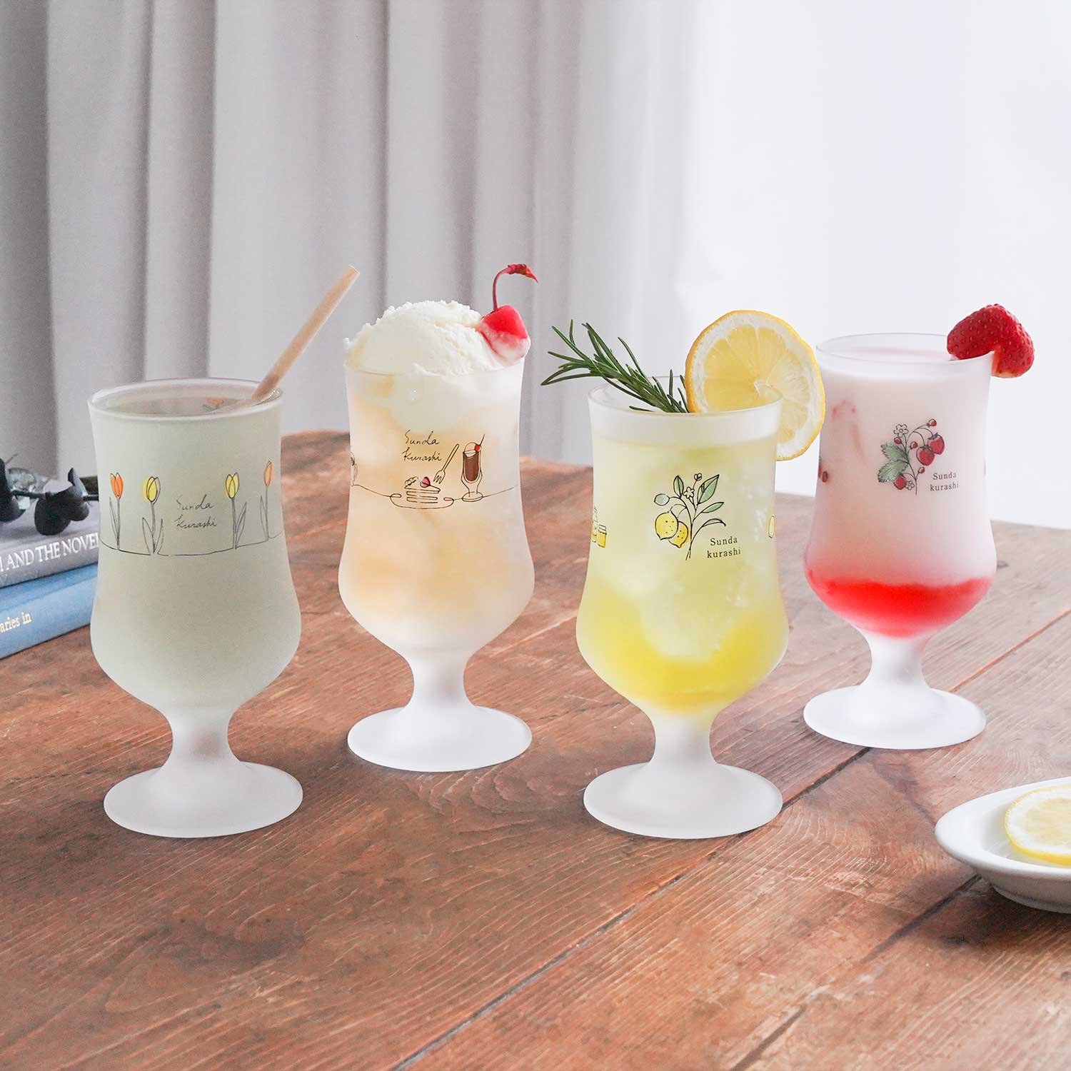 オリジナルグラス（チューリップ柄） 35001CC-601-SK1 / 東洋佐々木