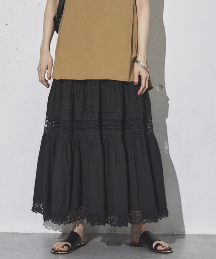 レースティアードスカート(F GREEN): スカート｜PMbox P&M OFFICIAL