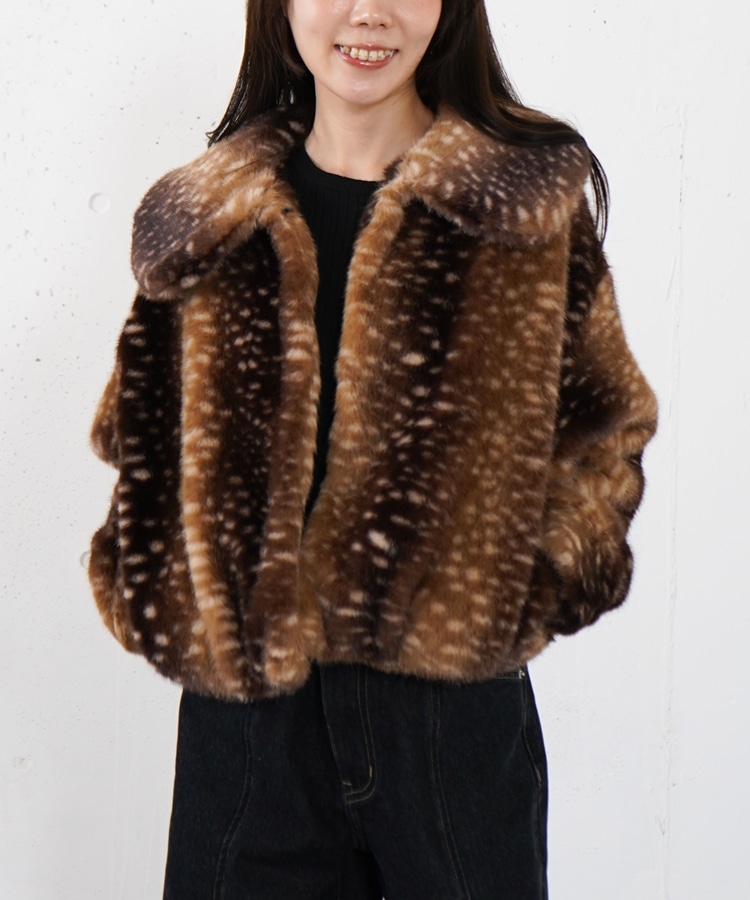 バンビアソートファーコート(M BEIGE): アウター｜PMbox P&M OFFICIAL