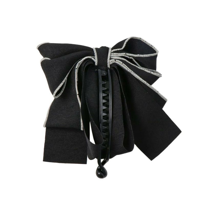 バナナクリップ モノトーン バイカラー リボン ヘアクリップ – OSEWAYA