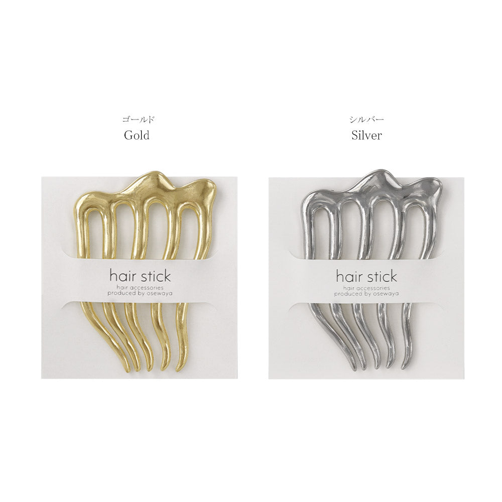 ヘアコーム hair stick/ヘアスティック メルトメタル ウェーブ