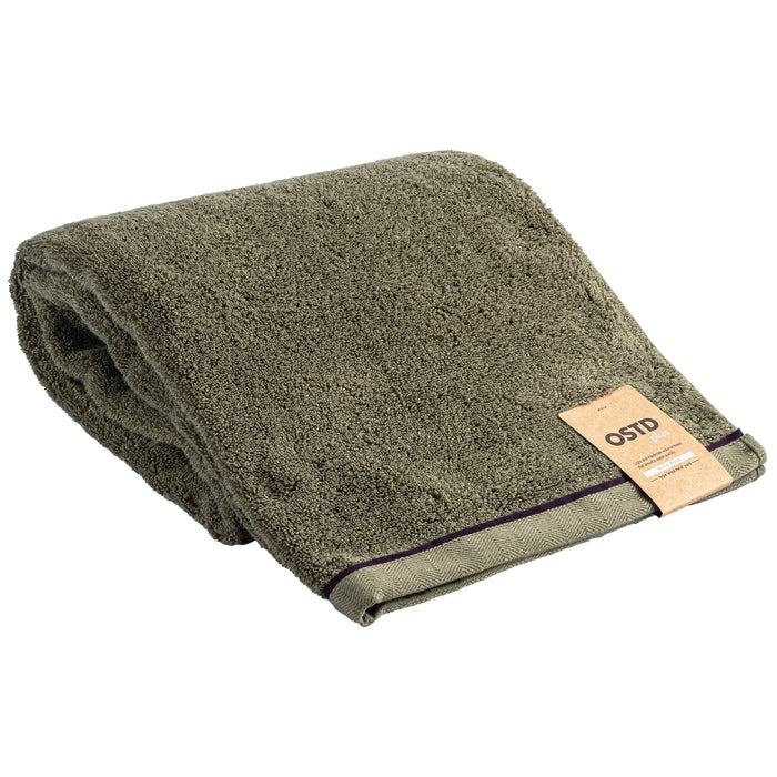 もこもこ厚手 バスタオル1枚〈カーキ〉ホテル仕様吸水 | おしゃれ