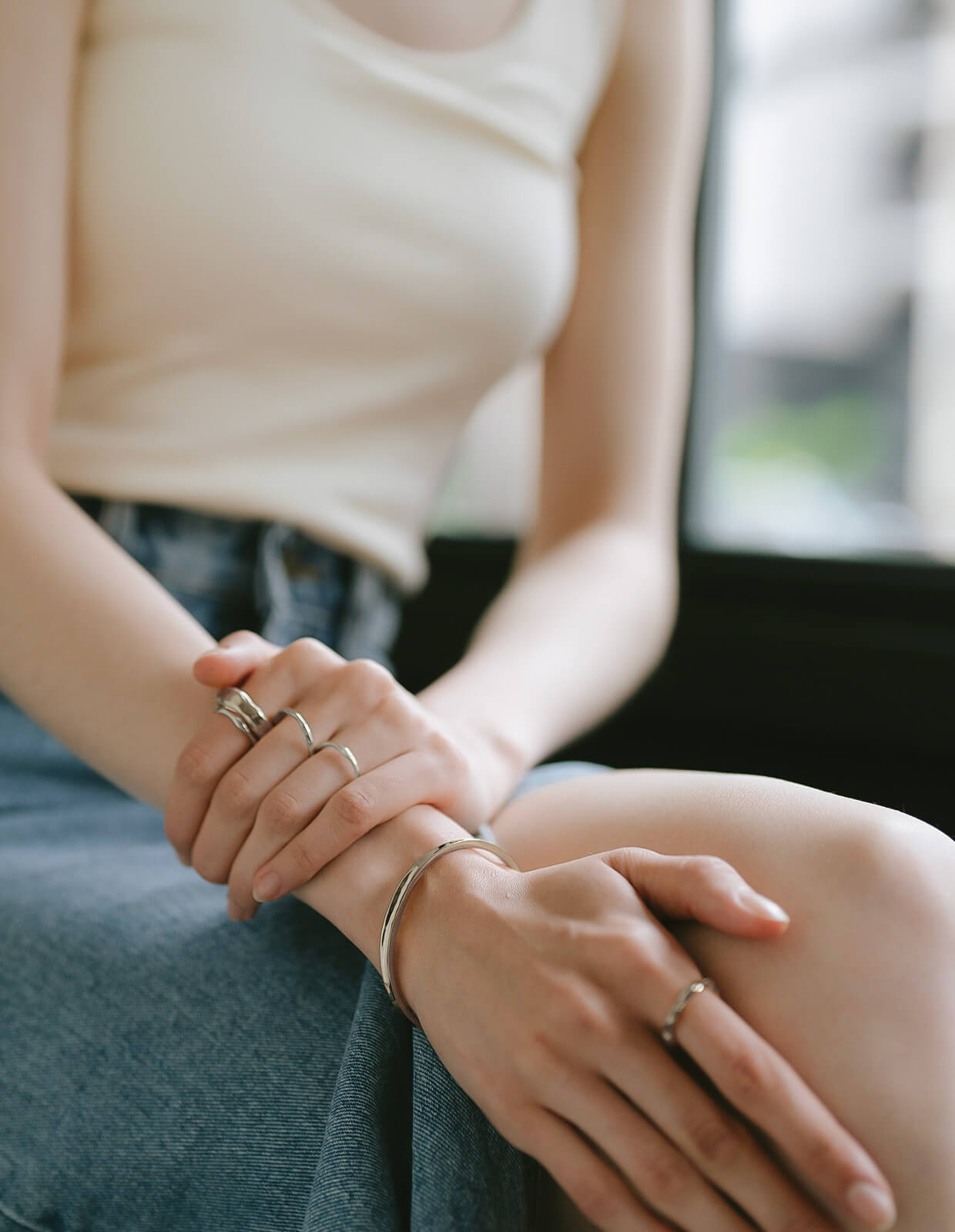 アンダーカバー初期爪シルバーバングル。ジョニオ着 初期UnderCover 爪