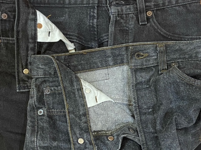 人気上昇中】《Levi's（リーバイス）》の後染め501【ブラックデニム