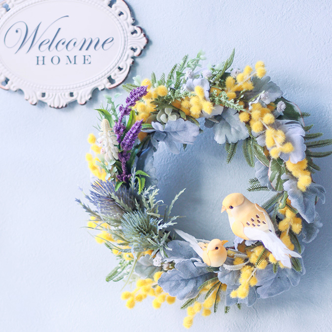 ☆まゆページ☆バラとダリアとピオニーの華やか豪華特大リース❀リース