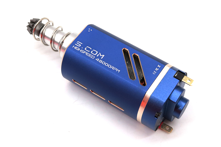 S.COM 電動ガン用 ブラシレスモーター と チタン ヘリカルギアセットが