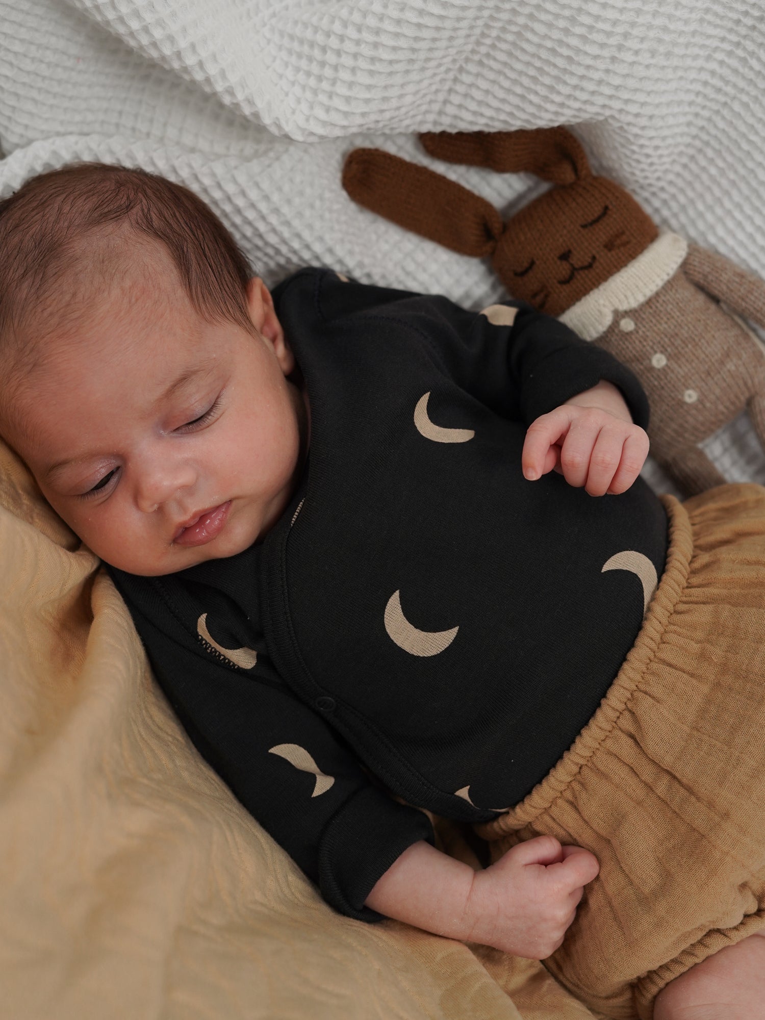 Charcoal Midnight Wrap Bodysuit | Organic Zoo