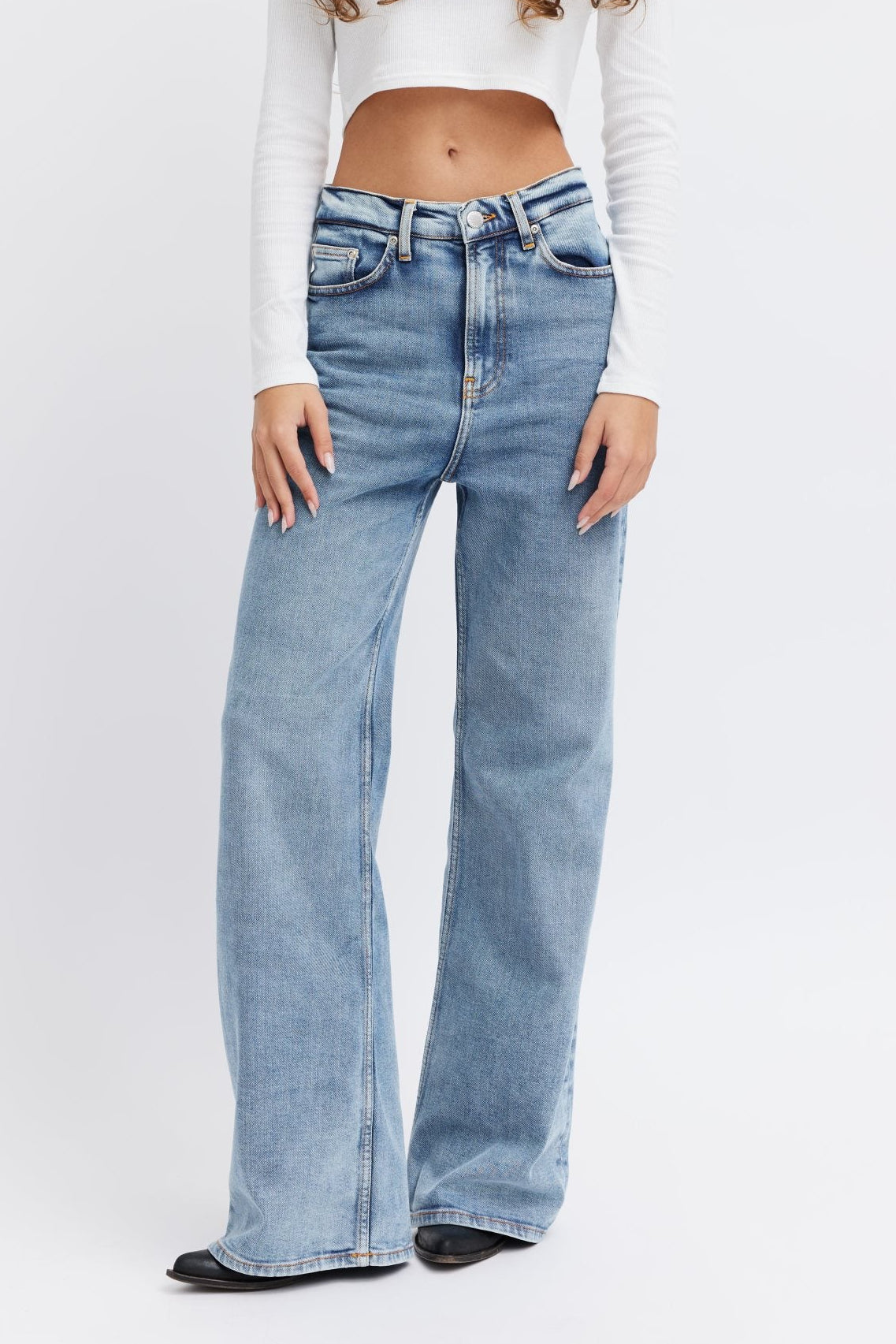 Wave Jeans™ | Women's Wide Leg High Waisted Jeans | Organic