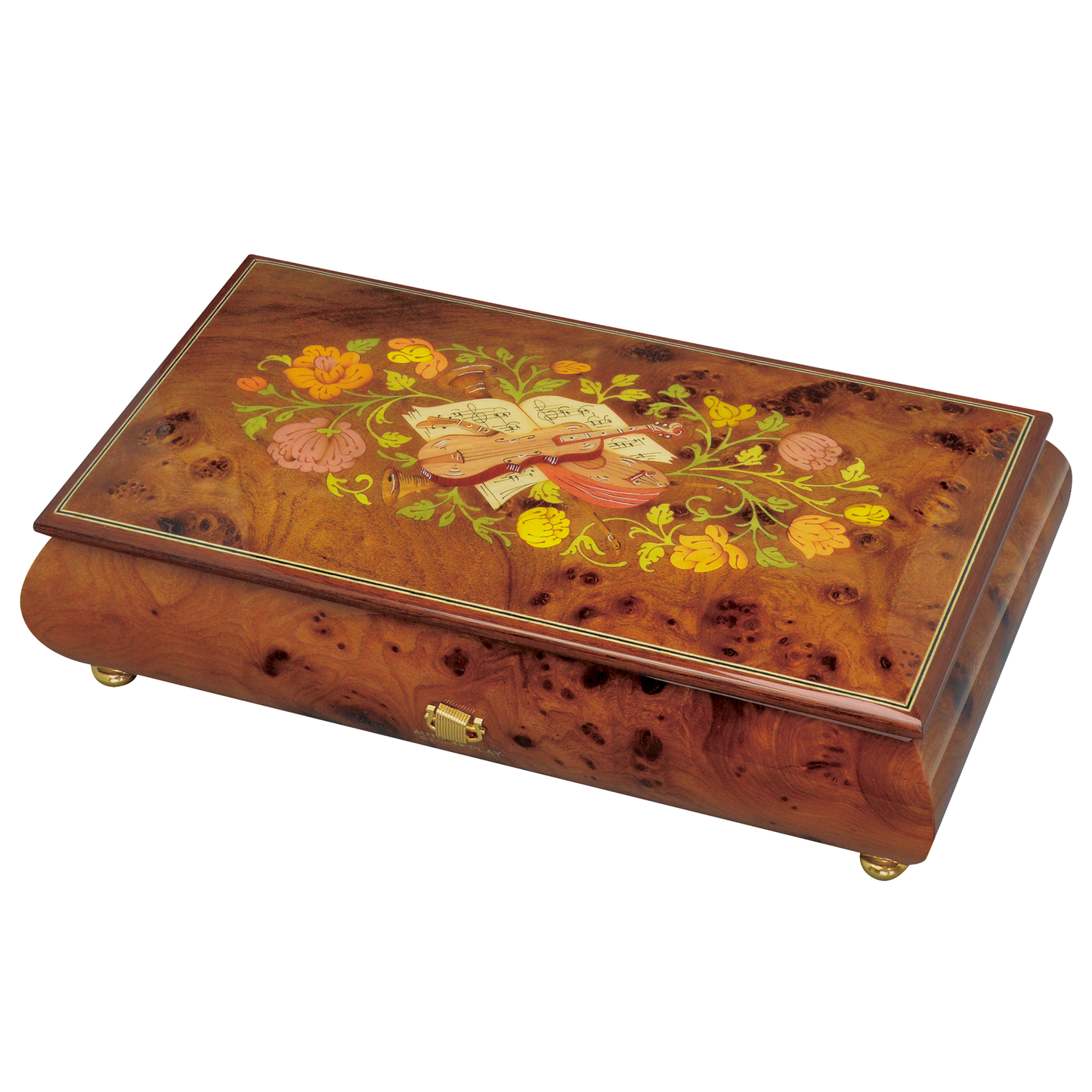 曲が選べる・誕生日に人気】【EX241】50弁 ORPHEUS イタリア象嵌小物