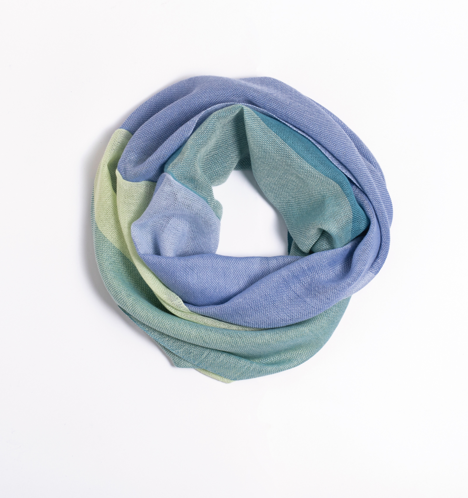 シルクコットン ライトスヌード ターコイズブルー | 【公式】工房織座