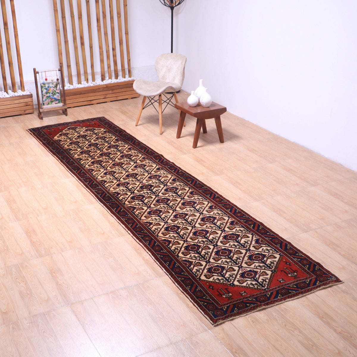 インド 緞通 手織絨毯 タブリーズ マヒ ウール プレーベル ペルシャ