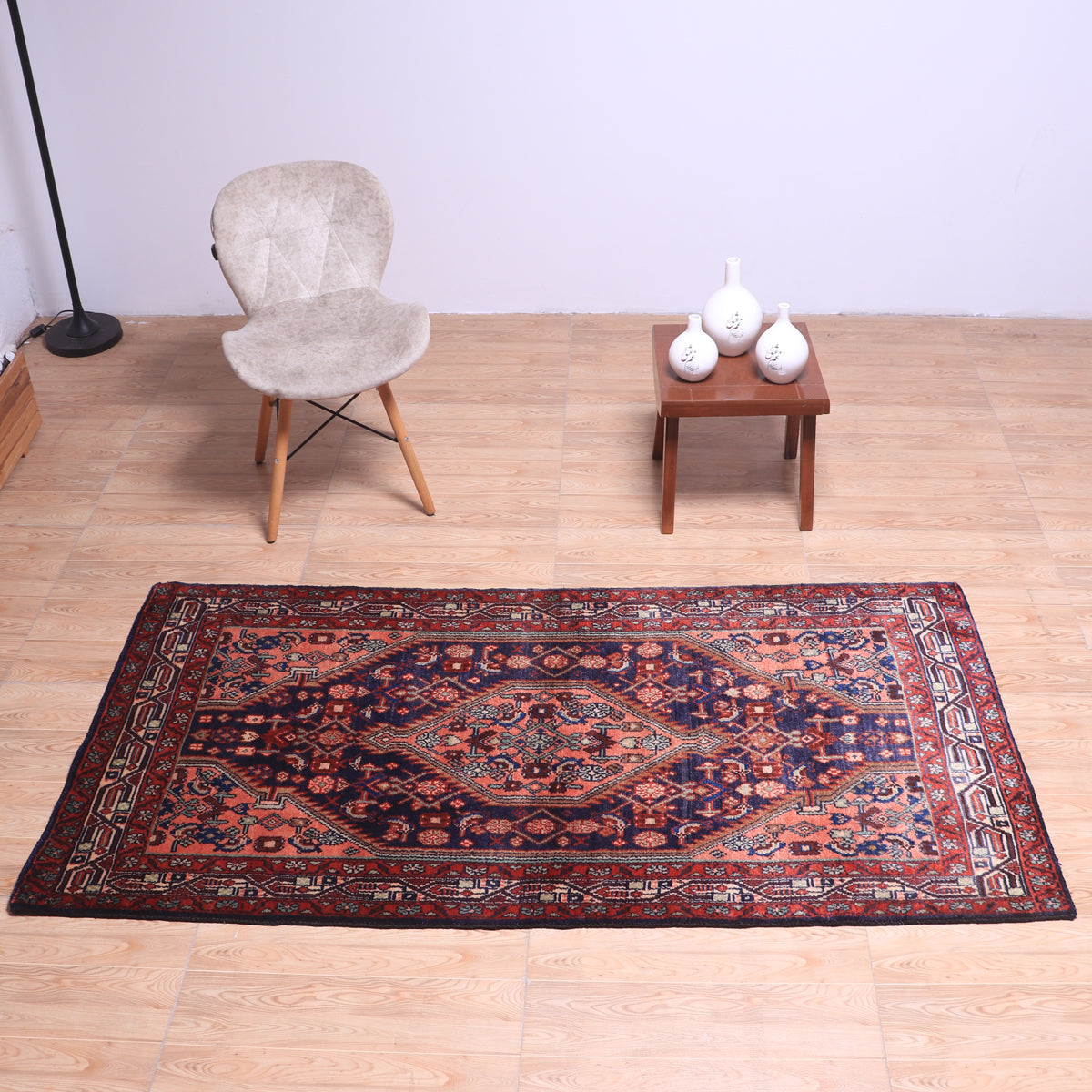 高級ペルシャ絨毯☆多色模様ウールラグ☆ギャバ 高級ペルシャ絨毯☆多