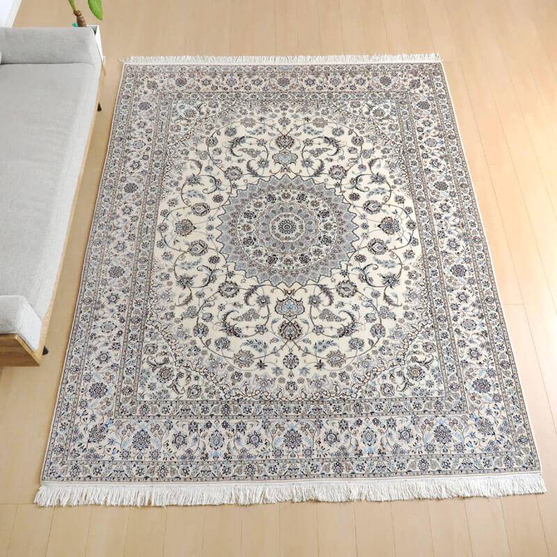 高級ペルシャ絨毯ナイン産ハビビアン工房 263×209cm（FX-22172