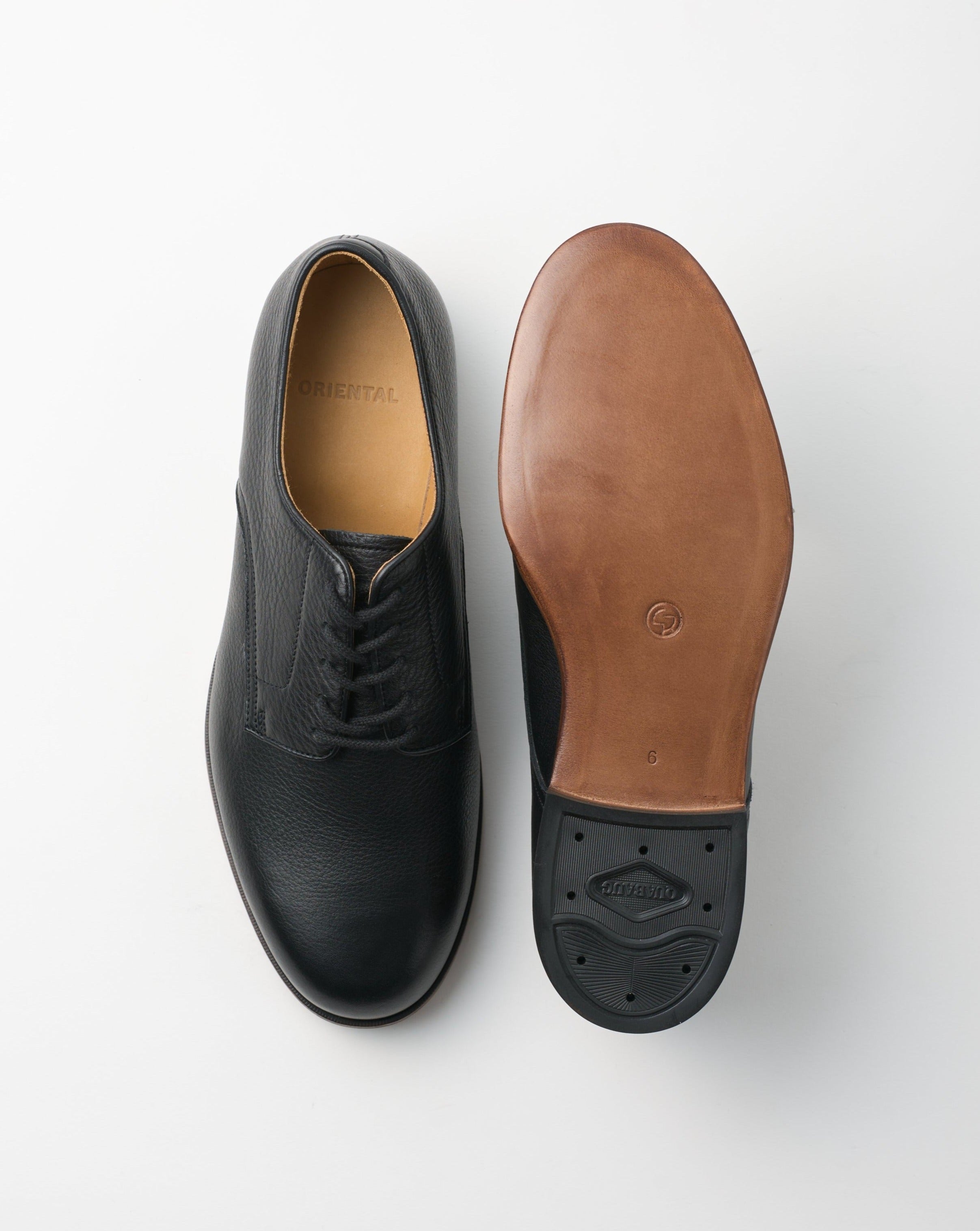 SALE ORIENTAL オリエンタル 012 Plain toe Black (FG-3012) レザー