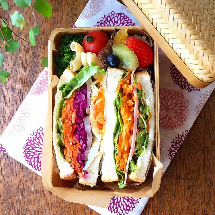 木村文乃さんに学ぶ、サンドイッチは竹かご弁当に詰めちゃおう