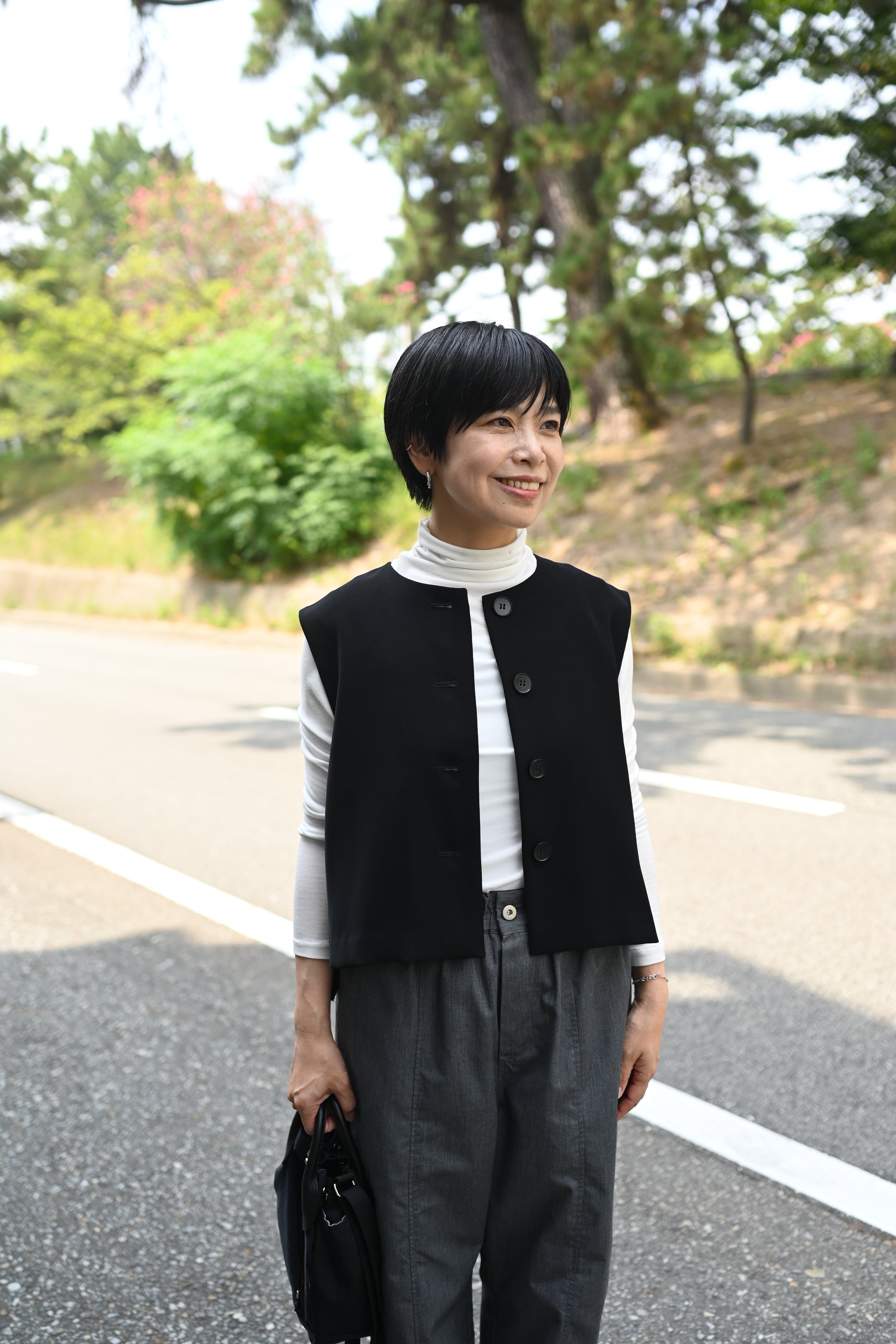 洗えるボタンベスト – OURHOME