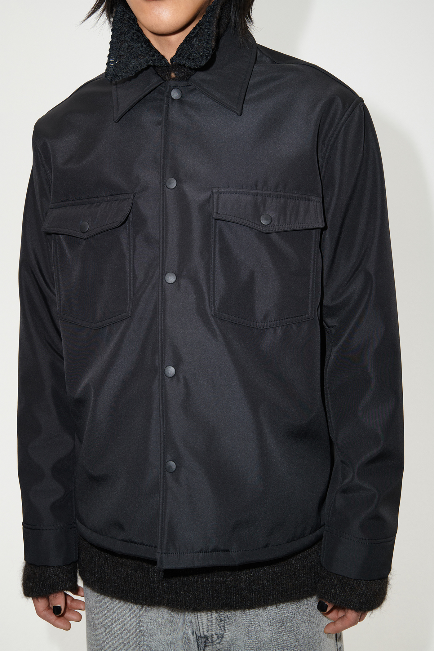 Our Legacy - Evening Coach Jacket Black Fleecy Tech