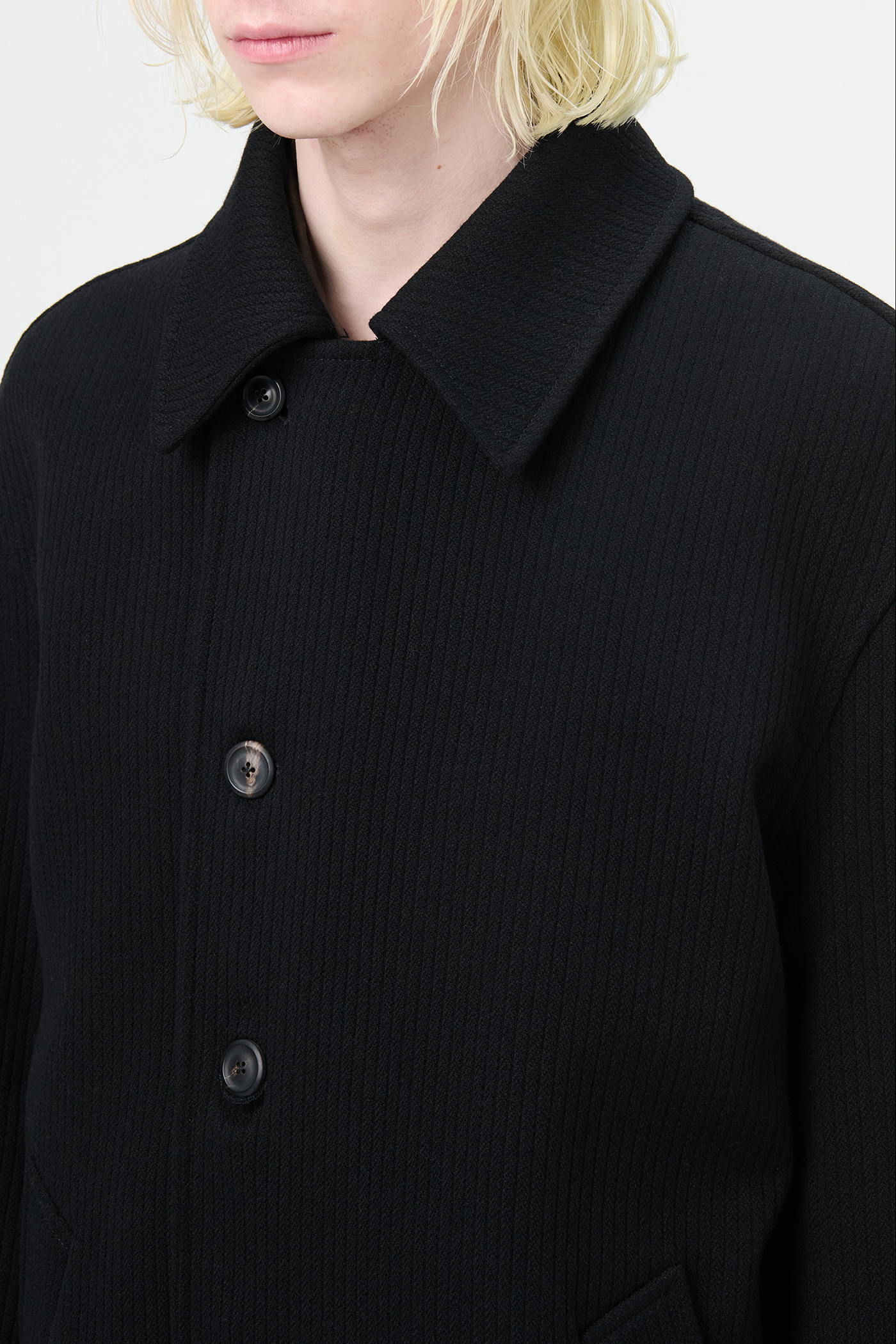 Our Legacy - Collapse Carcoat Black Jumbo Bedford