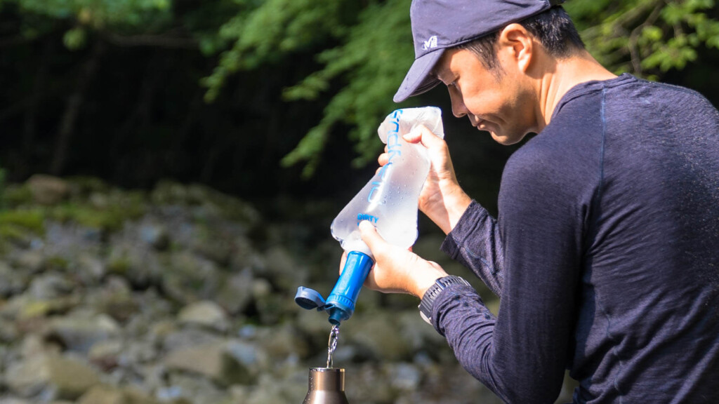 軽くて使いやすい、登山にピッタリの浄水器「Platypus クイックドロー