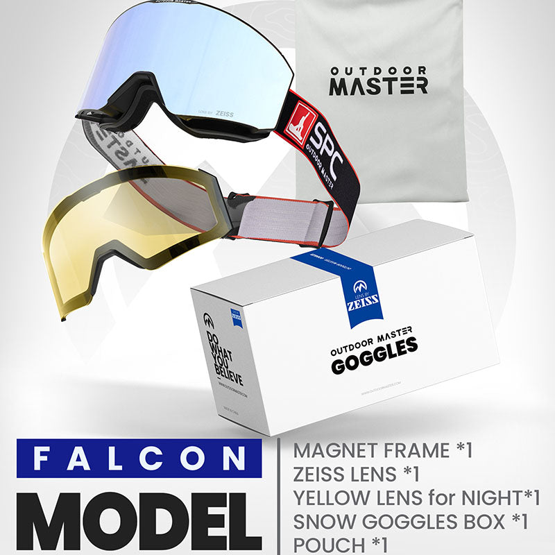 OutdoorMaster x SPC 限定版 円筒形スノーゴーグル