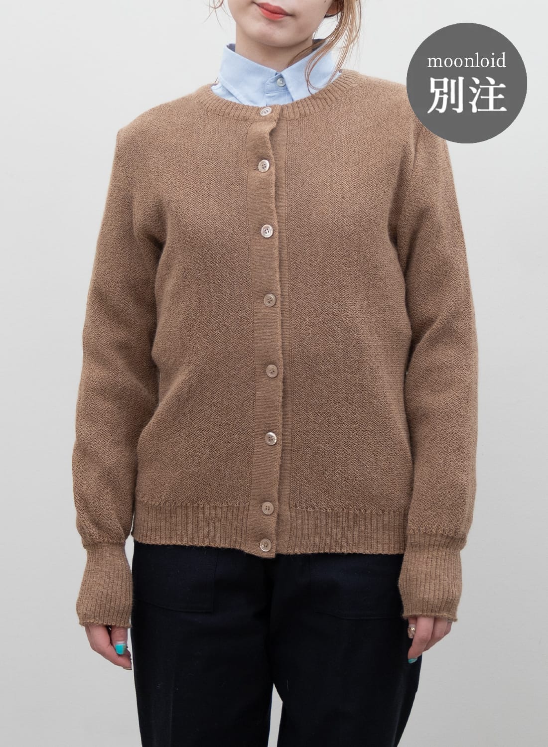 ALPACA CREW NECK CARDIGAN |アルパカ クルーネックカーディガン