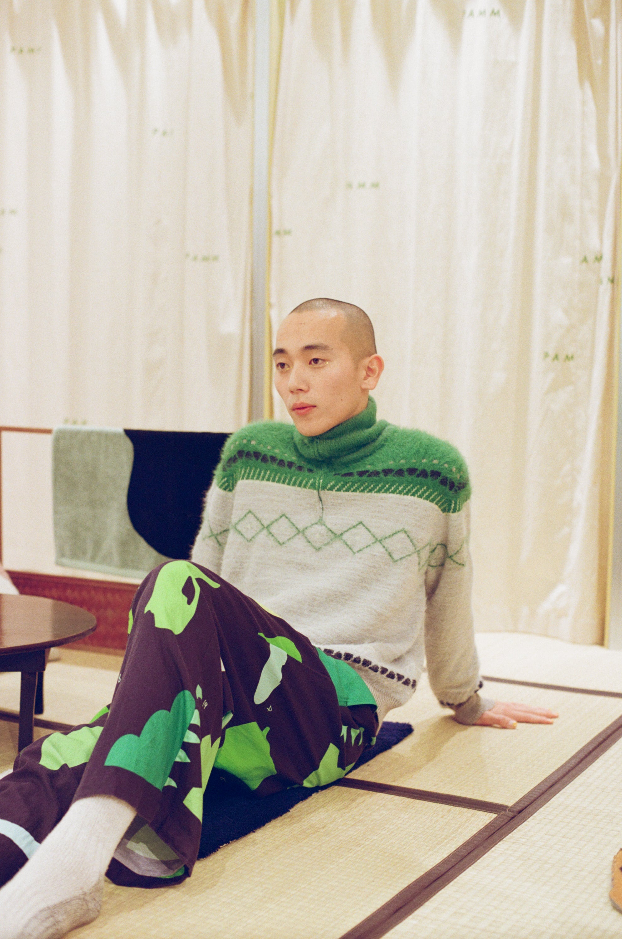 食卓のノルディックハーフジップニット – pamm.officialstore