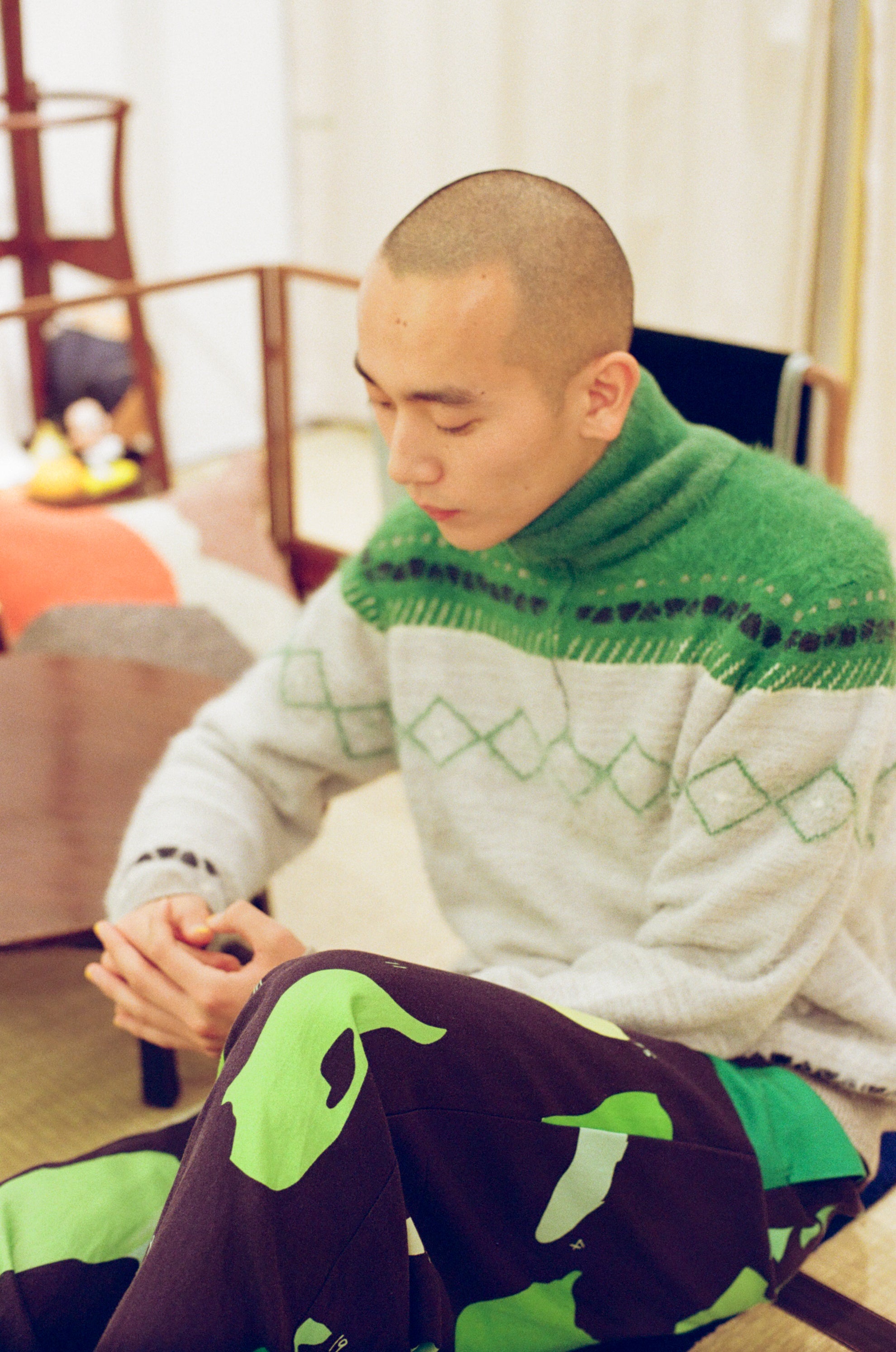 食卓のノルディックハーフジップニット – pamm.officialstore