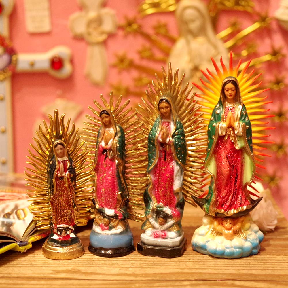 褐色の聖母☆マリア像【12cm】