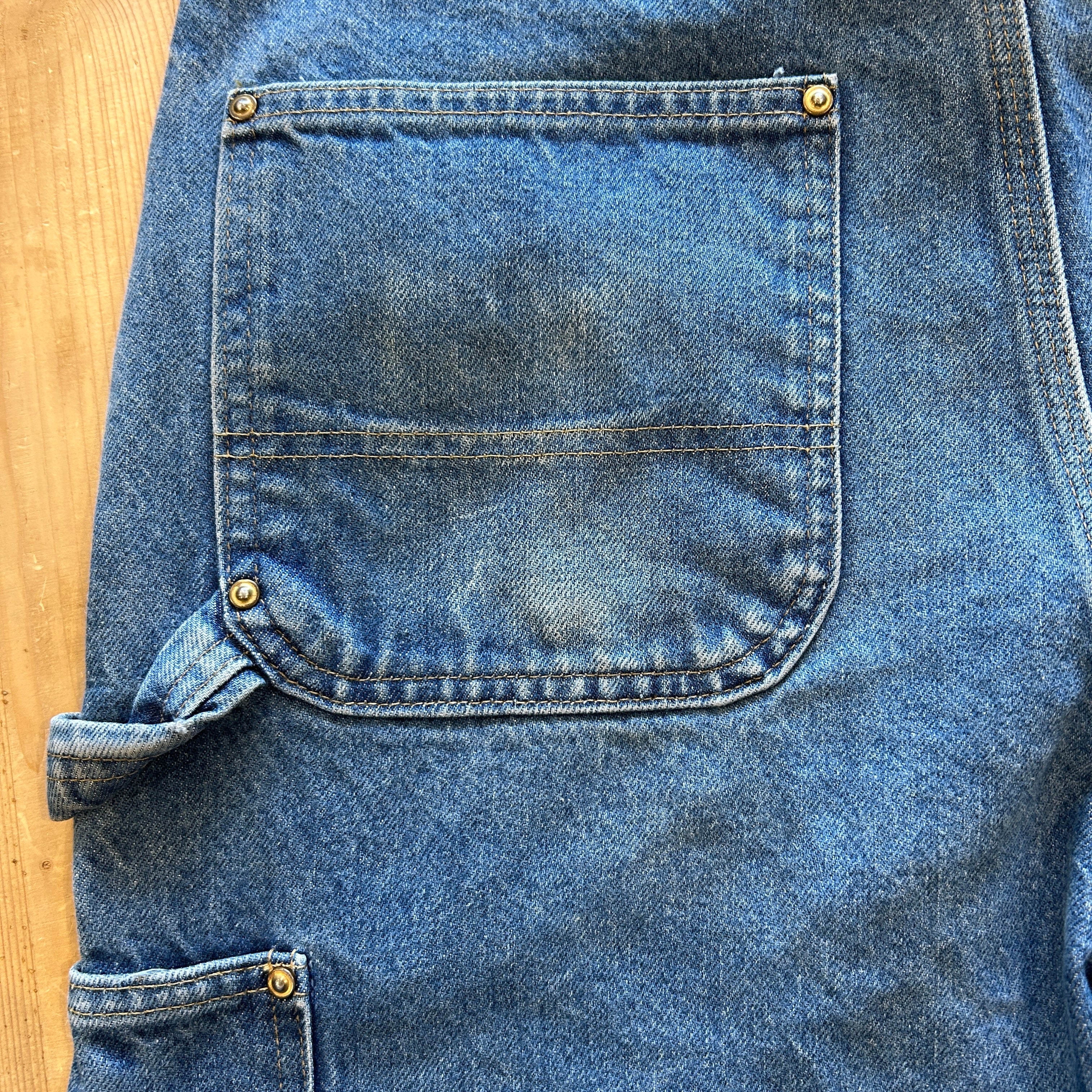 00's Carhartt カーハート デニム ダブルニーパンツ サスペンダー