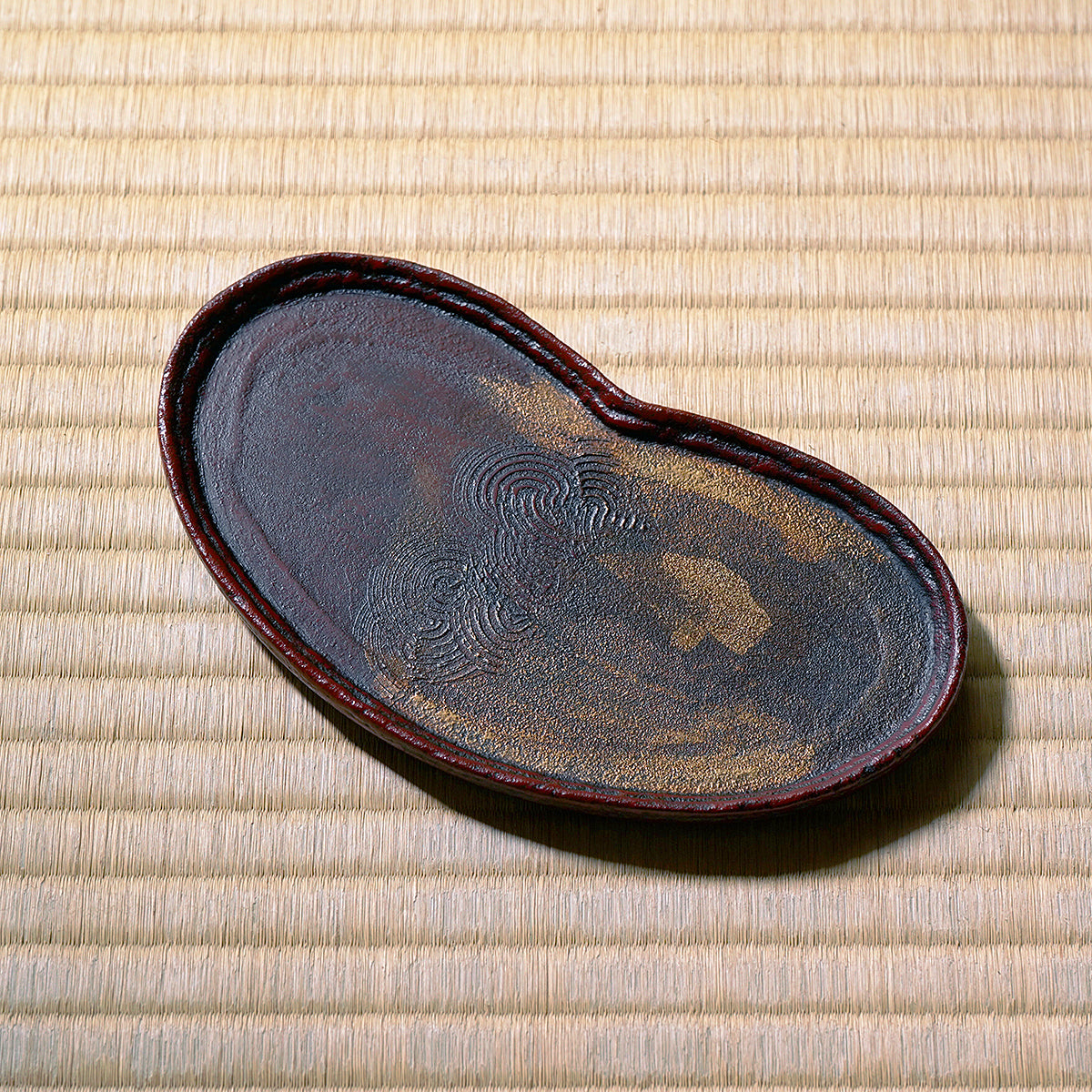 藤野征一郎 漆 食器 うるみ銀彩 縄縁漆盆 藤野征一郎 縄縁小